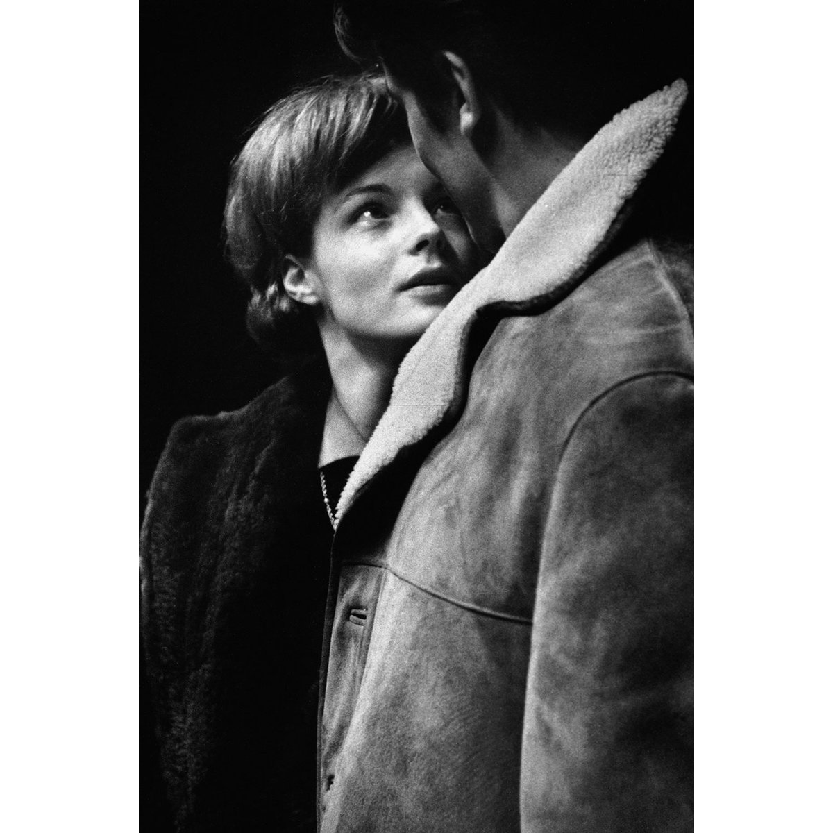Tableau noir et blanc Photo Romy Schneider et Alain Delon tableau alu dibond, HEXOA