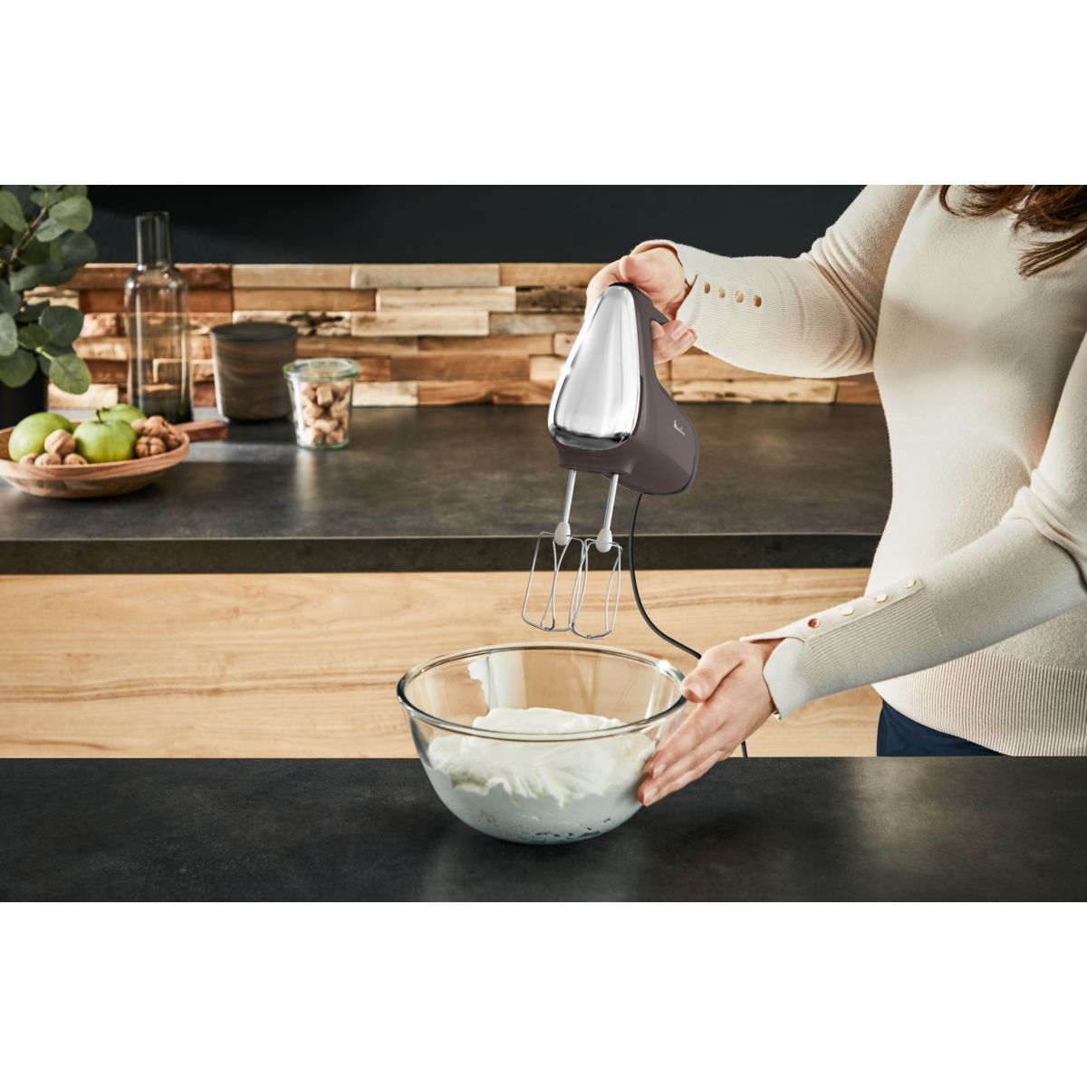 Batteur PREP MIX HM650E10 gris argent, MOULINEX