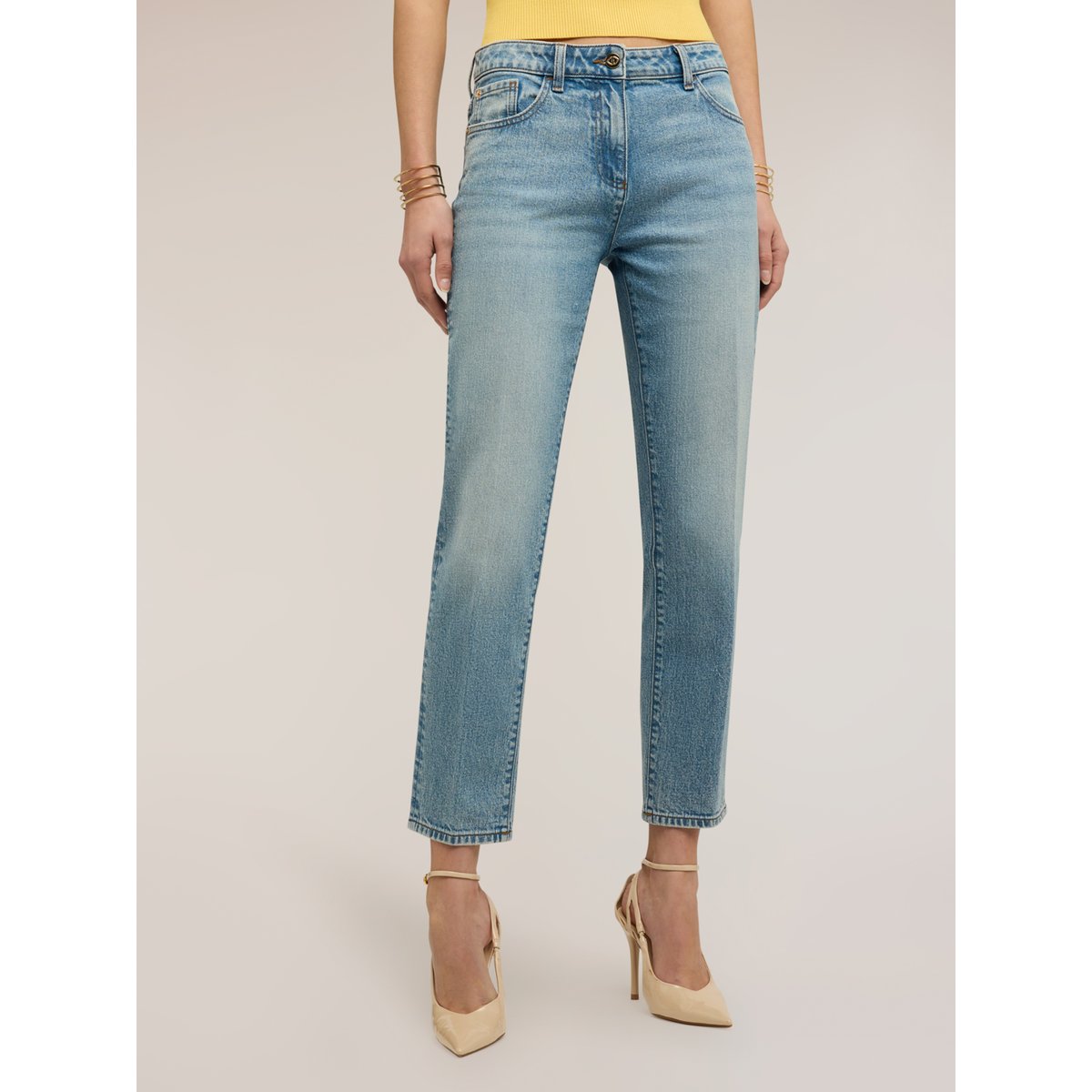 Jean coupe regular avec pli repassé light - blue, MOTIVI