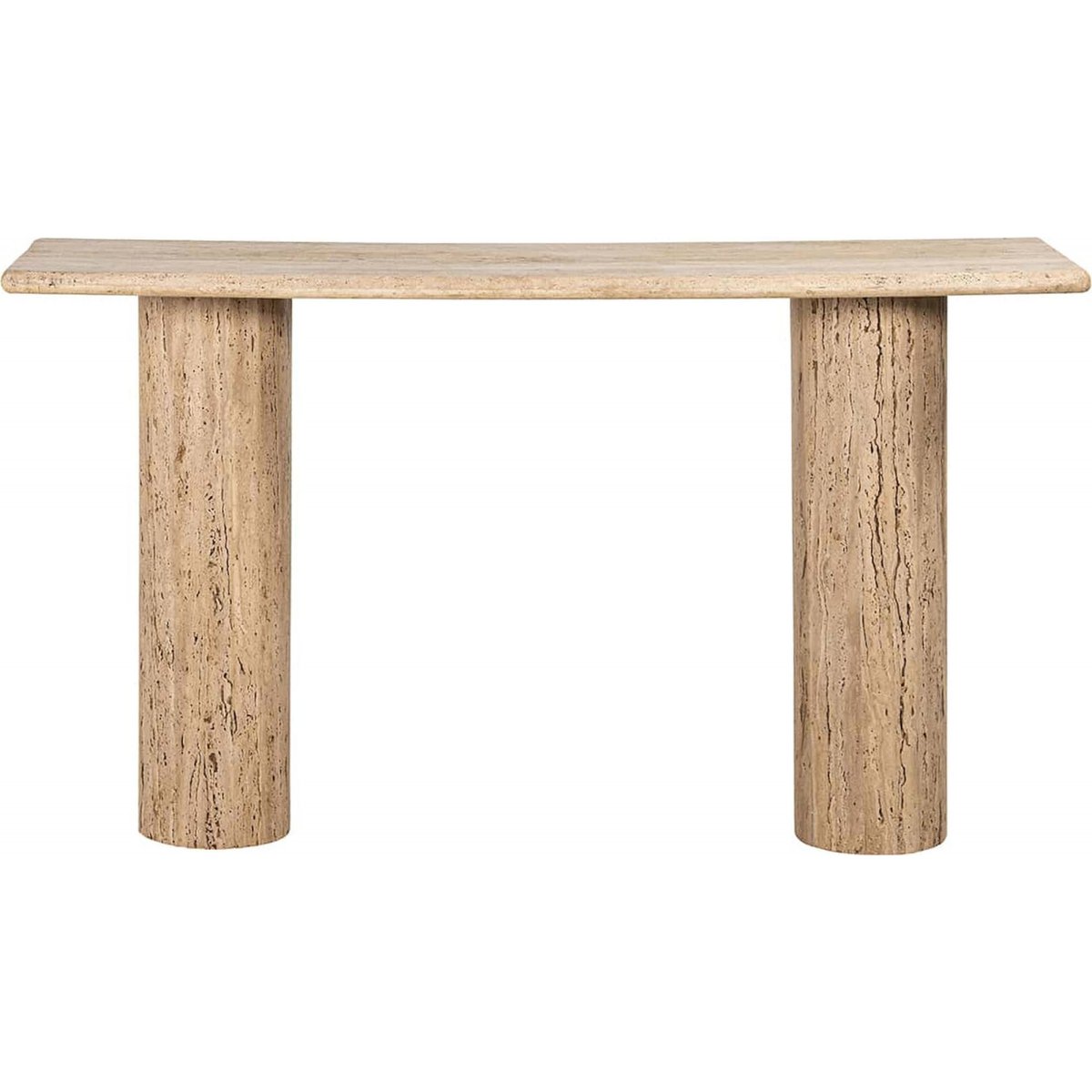 Table murale en pierre travertin Hampton beige sable naturel, RECOLLECTION