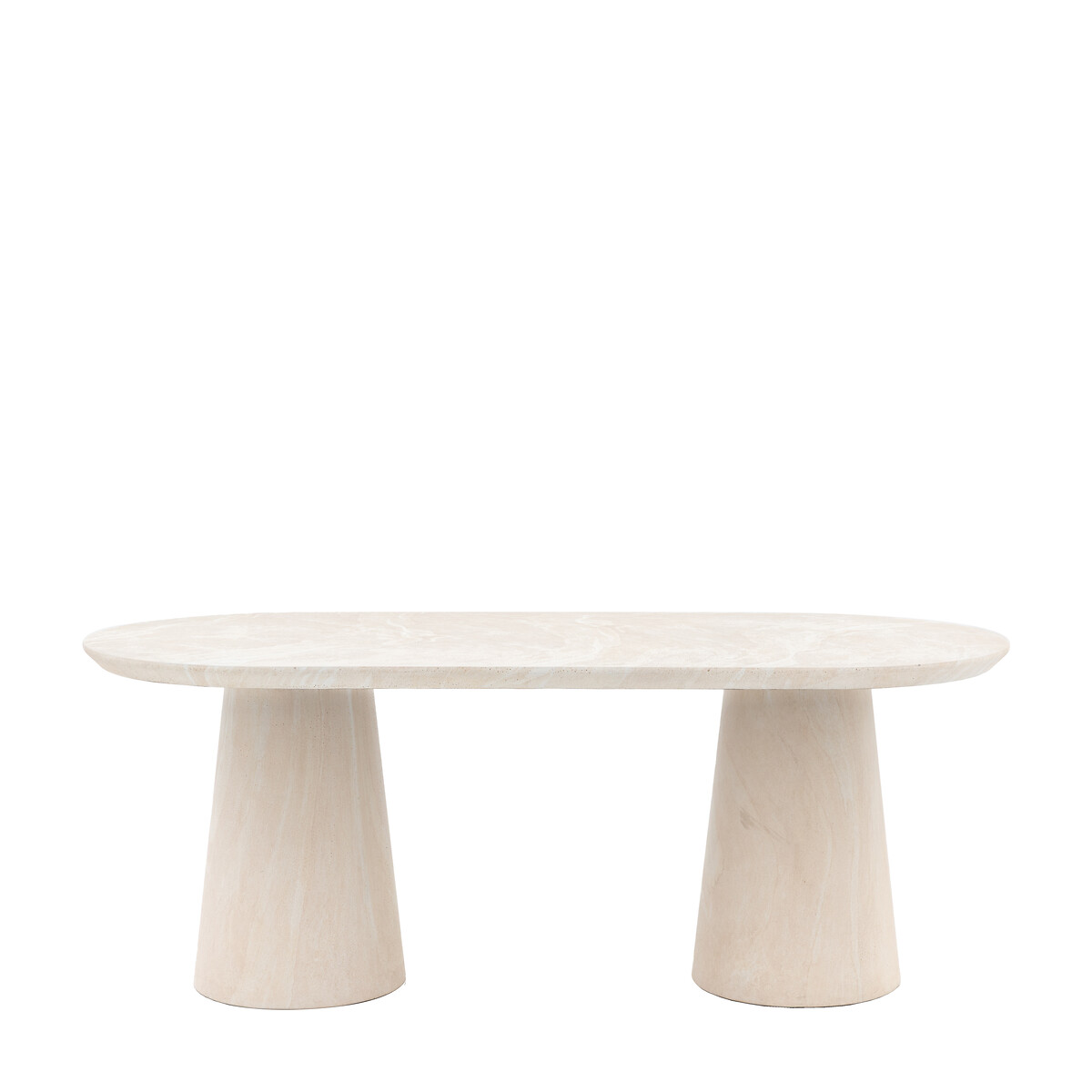 Pellan Oval Travertine Finish Dining Table (Seats 6) travertine, SO'HOME