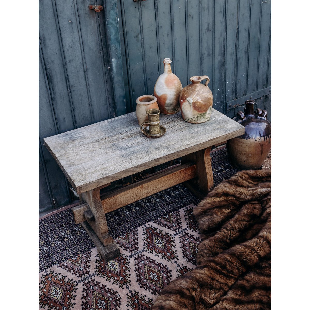 Table basse en bois Léonie N°119 - Bon état bois, DEBONGOUT