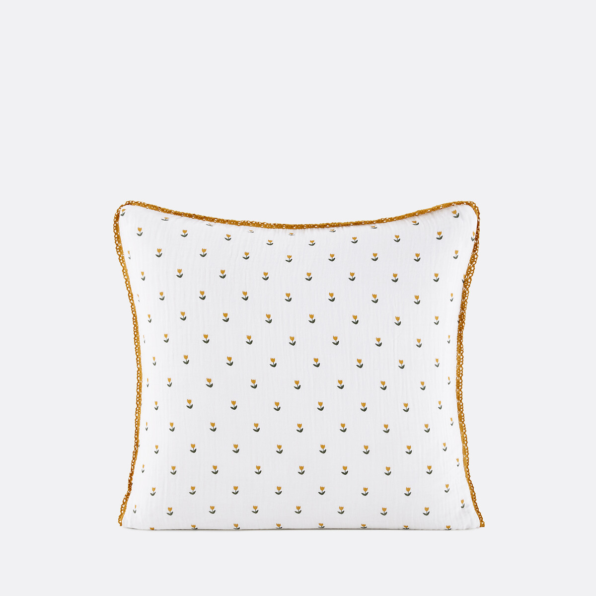 Taie d'oreiller gaze de coton, Tulipe imprimé tulipe, LA REDOUTE INTERIEURS