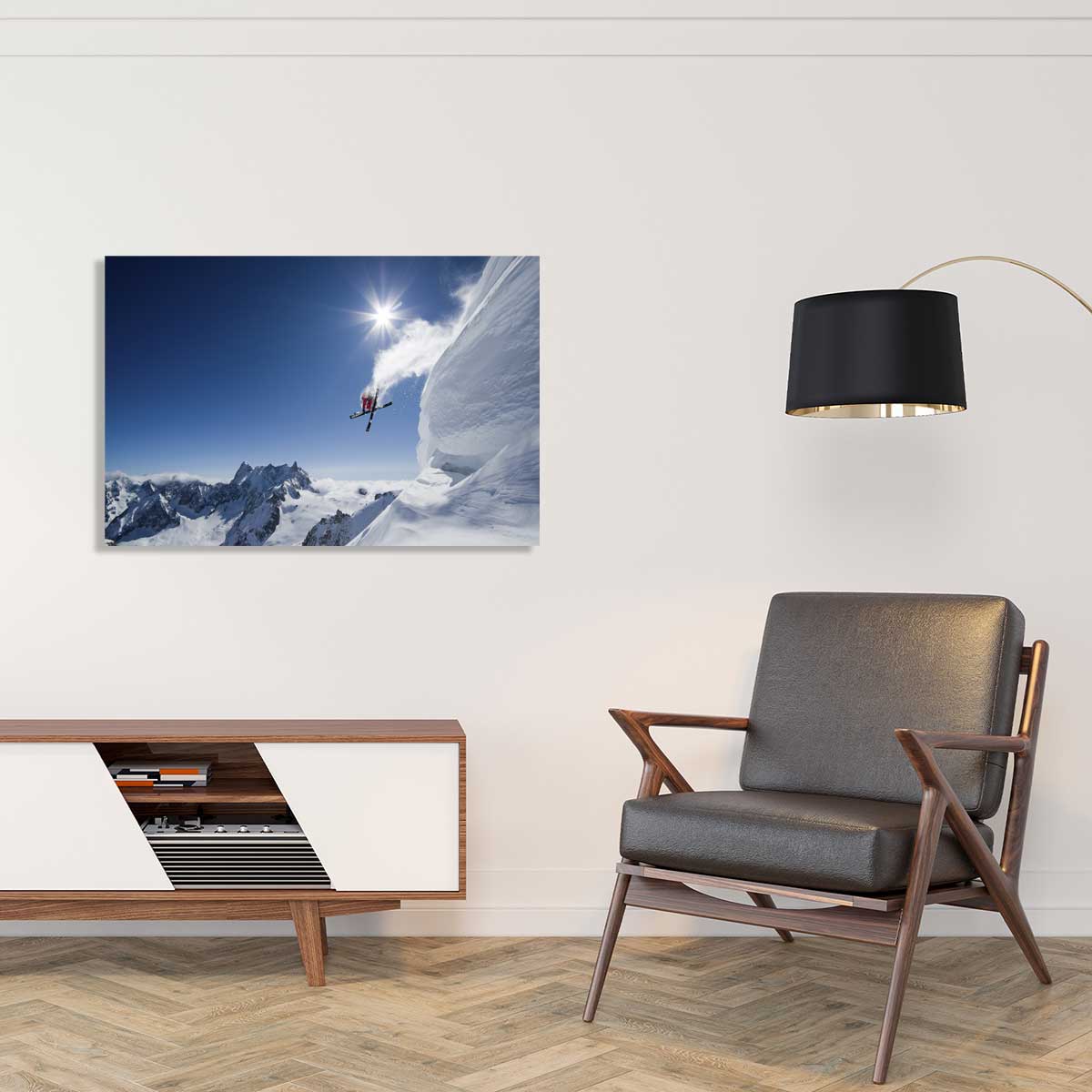 Tableau ski tableau alu dibond, HEXOA
