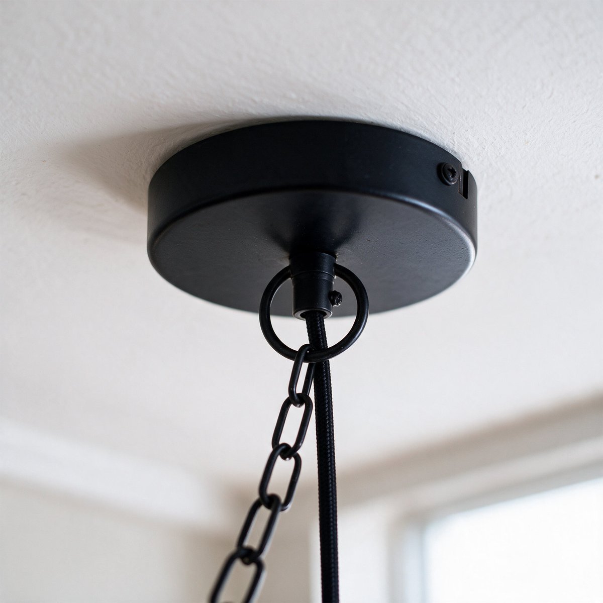 Suspension en métal 74 cm - PACHA noir, MAISON PAVANE