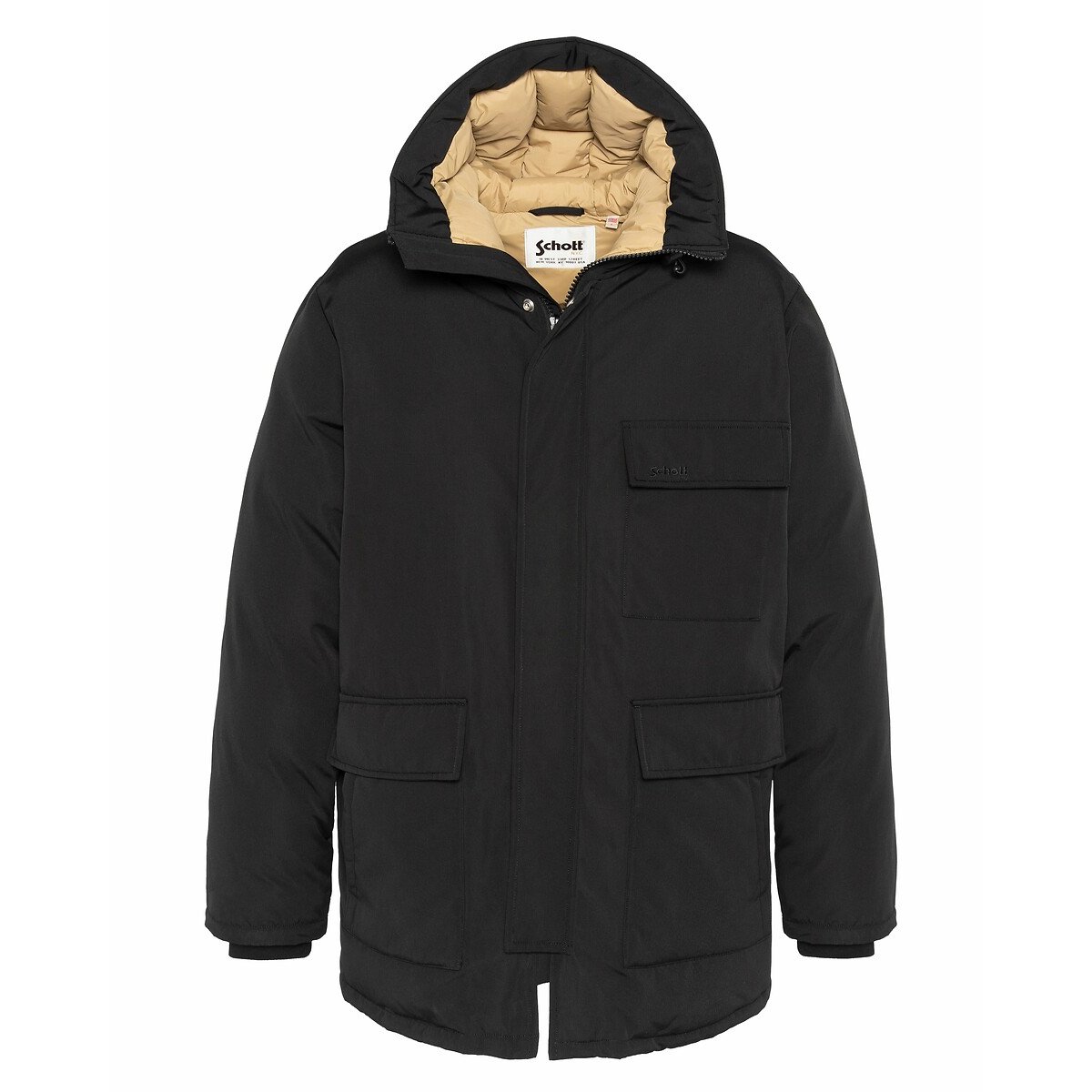Banner Coat with Padded Lining black, SCHOTT