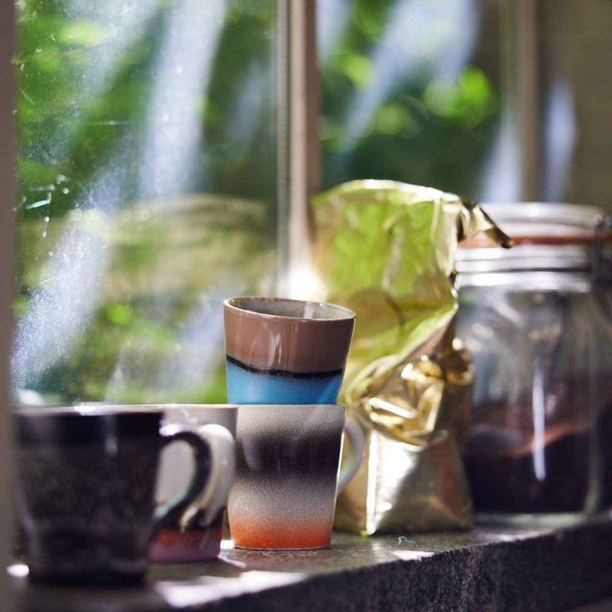 Tasses à espresso Funky set de 4 multicolore, HKLIVING
