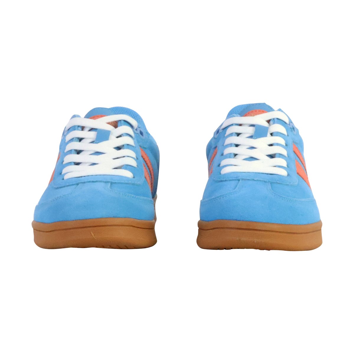 Basket Cuir Teddy Smith bleu-orange, TEDDY SMITH