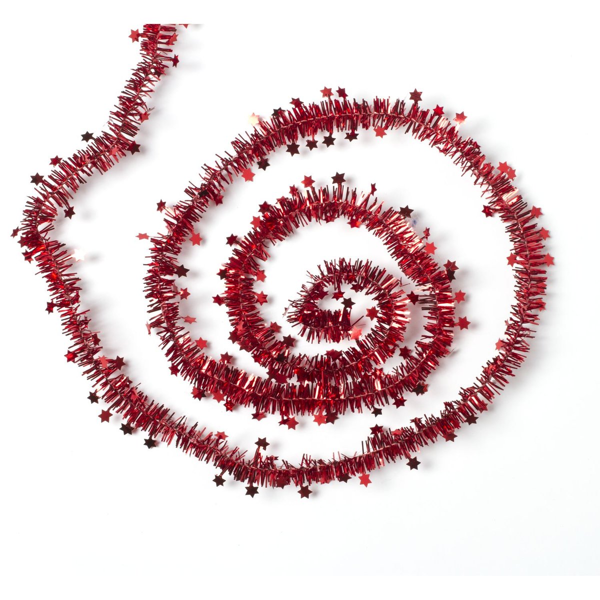 Guirlande de Noël Fine Etoile Rouleau 3m rouge, ATMOSPHERA