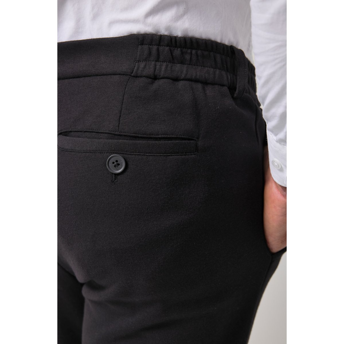Pantalon NAPLES en jersey noir, JP1880