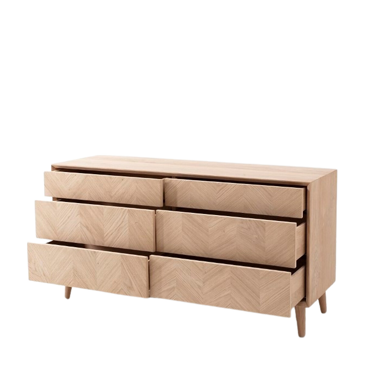 Dhule Herringbone Oak 6 Drawer Chest oak, ÉDITÉ