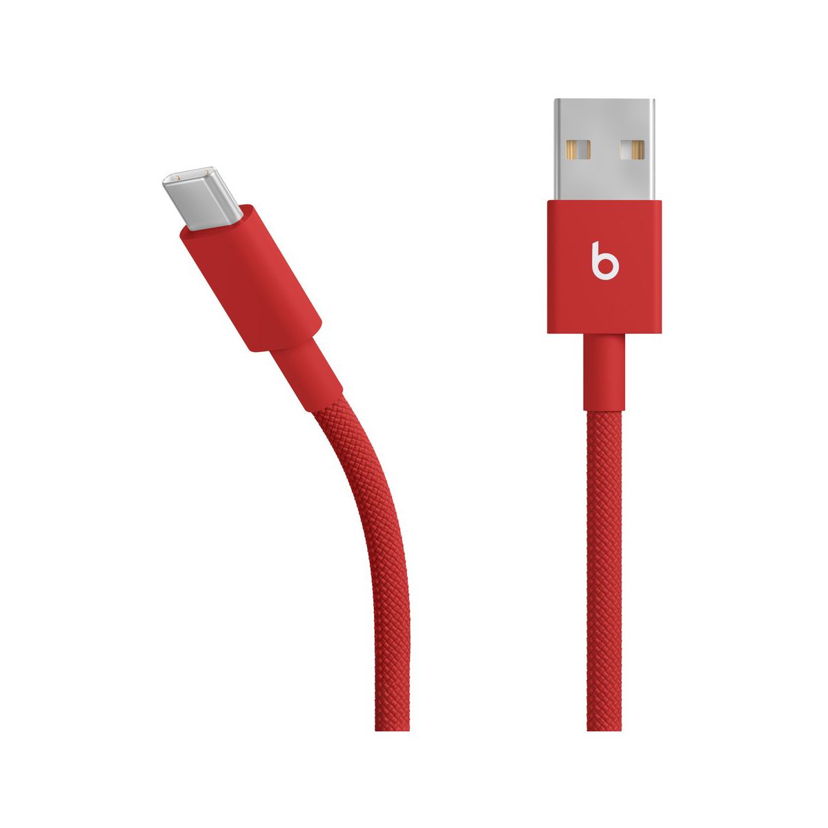Câble de charge tissé USB-A vers USB-C 1M50 Rouge flash couleur unique, BEATS BY DR,DRE
