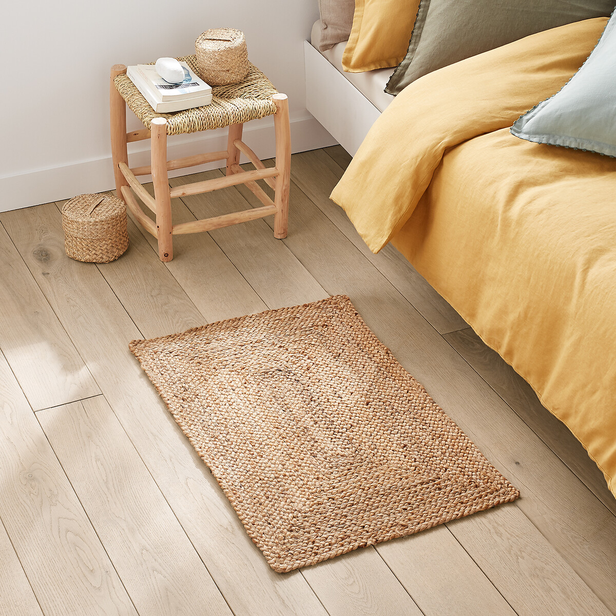 Alfombra rectangular de yute, tamaño pequeño, Aftas natural, LA REDOUTE INTERIEURS