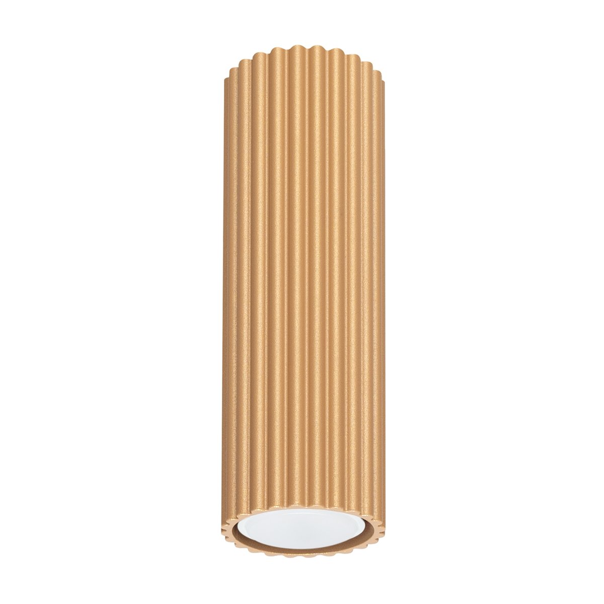 Plafonnier Aluminium Doré GU10 1 Karbon 20 jaune, EDEN