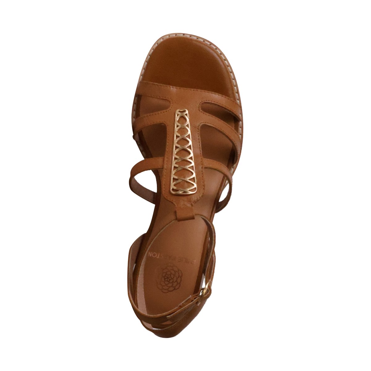 Sandales Cuir à Talon Catalina camel, EMILIE KARSTON