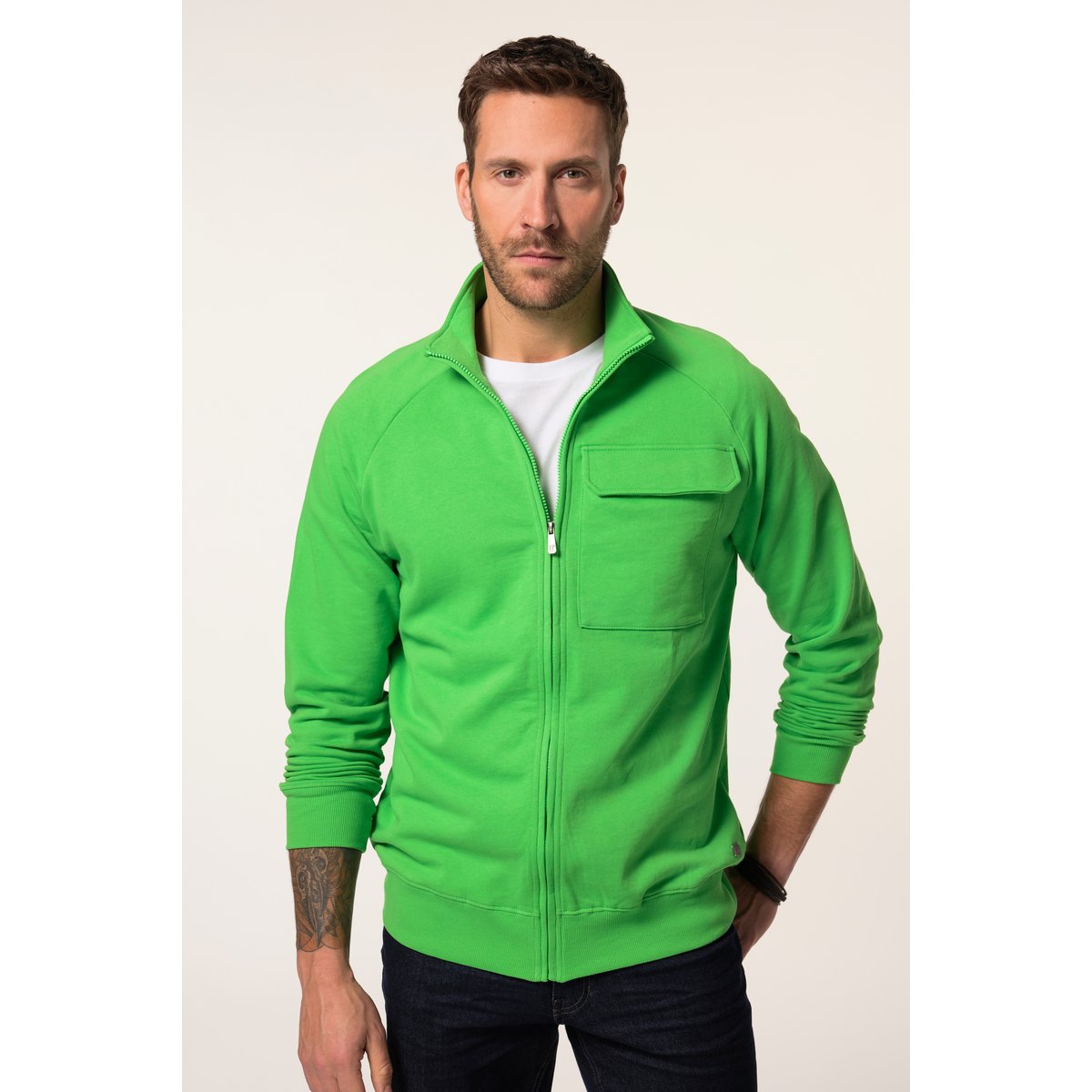 Veste en molleton vert pomme, JP1880