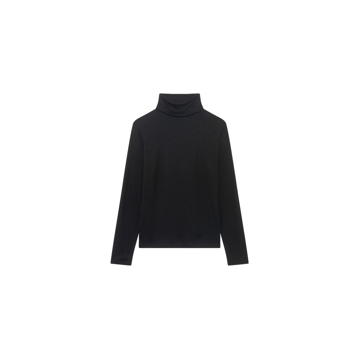 T-shirt droit en laine LILI noir, CAROLL
