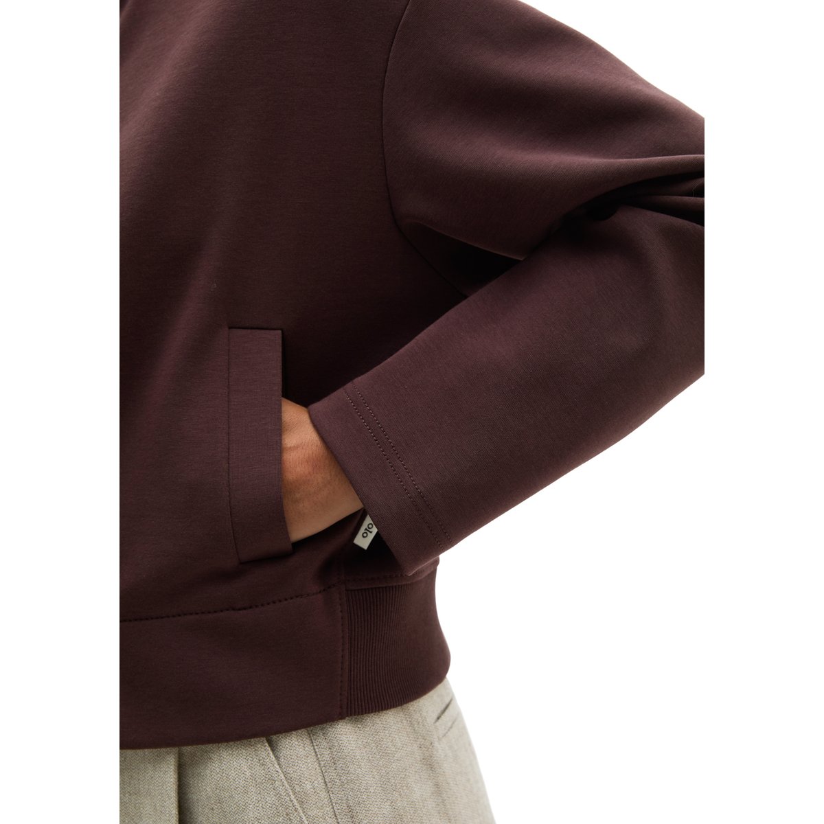 Blouson en jersey relaxed en qualité interlock rouge, MARC O'POLO