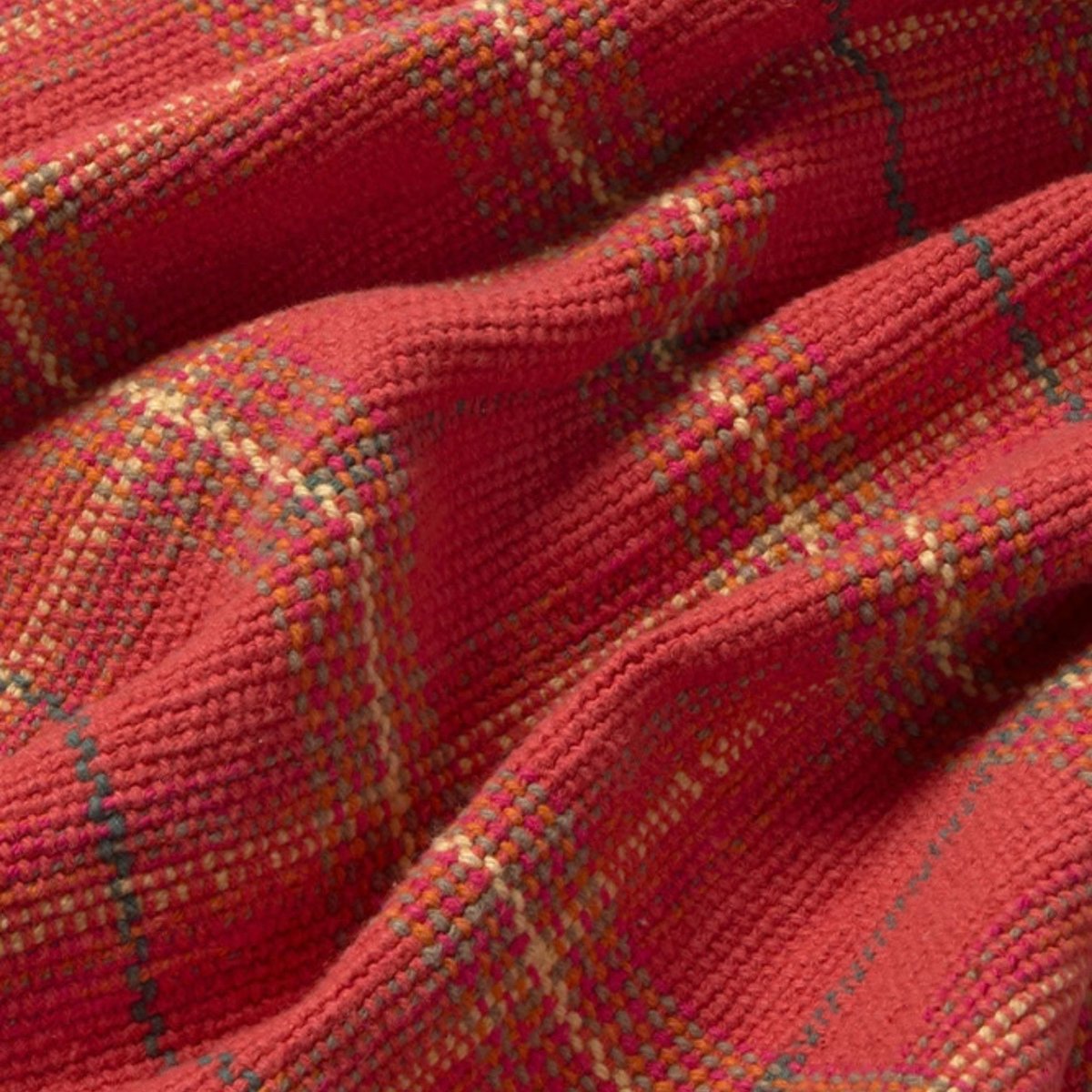 Lot de 2 sets de table tartan XMAS CAPSULE rouge érable, fuchsia, terracota, brun terre, LORENA CANALS