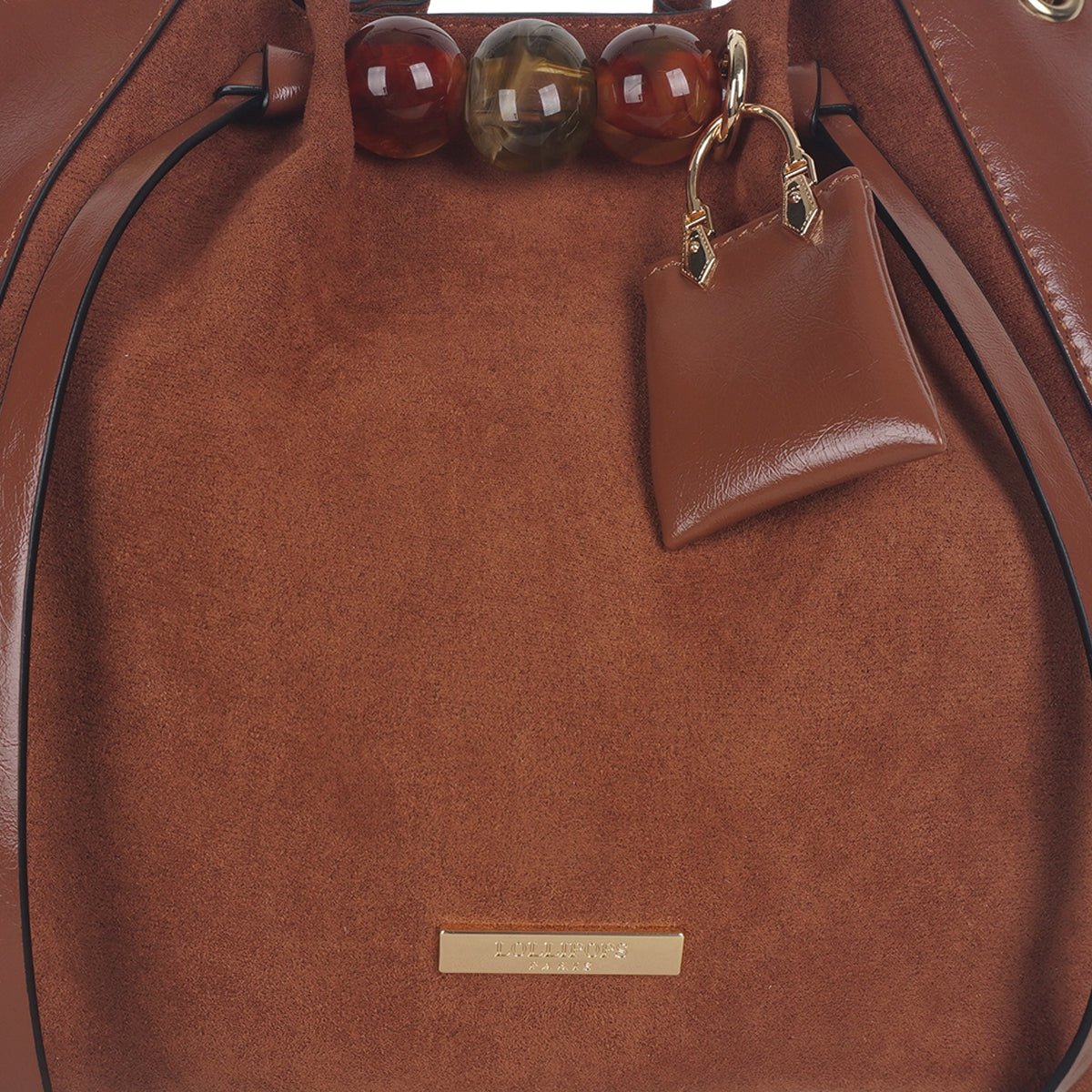 Sac shopper M Tarick camel,doré, LOLLIPOPS