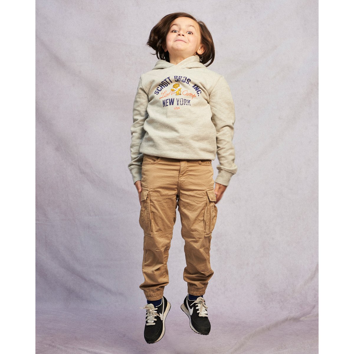 Pantalon multipoches beige, SCHOTT
