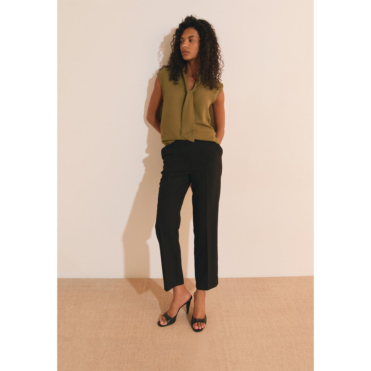 Pantalon droit JULIA noir, ETAM
