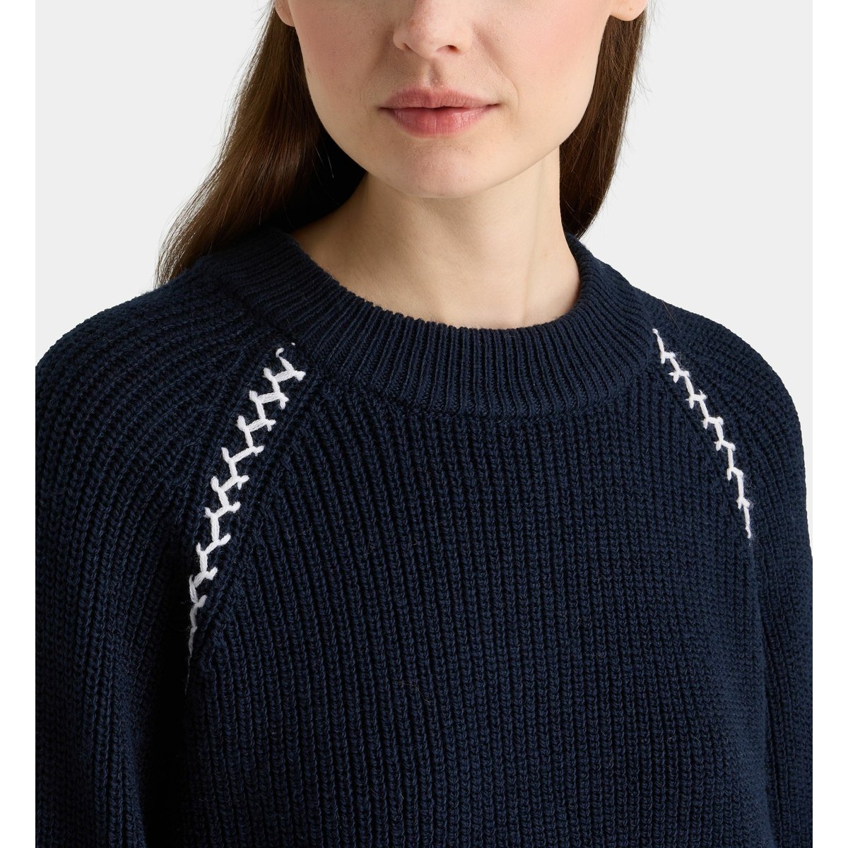 Pull court daenerys bleu marine, GALERIES LAFAYETTE