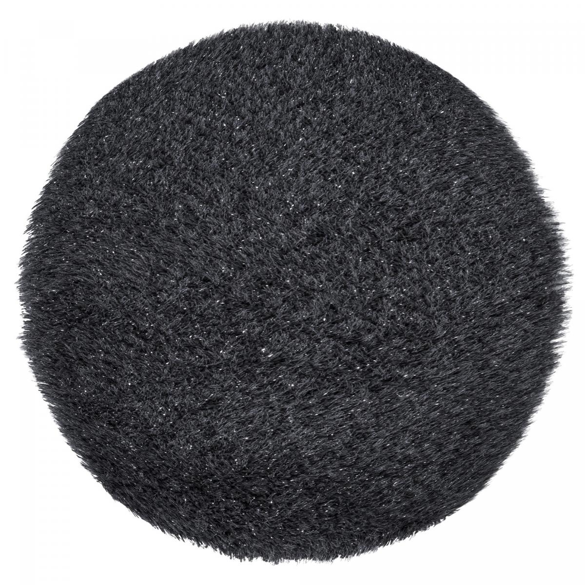 Tapis shaggy tufté motif uni LAVENT gris fonce, UN AMOUR DE TAPIS