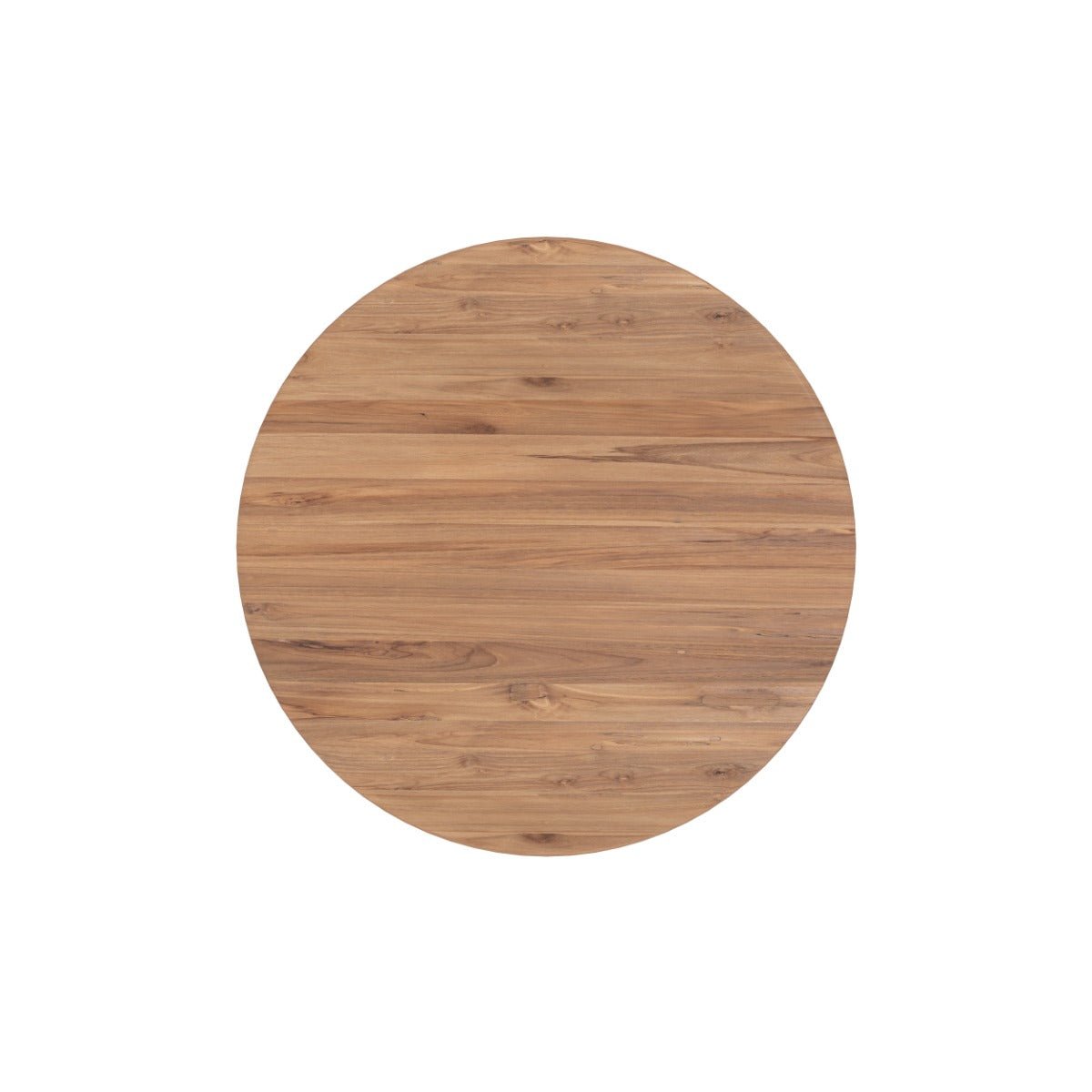 Table basse ronde en bois de teck recyclé D80 cm - BANA marron, MAISON PAVANE