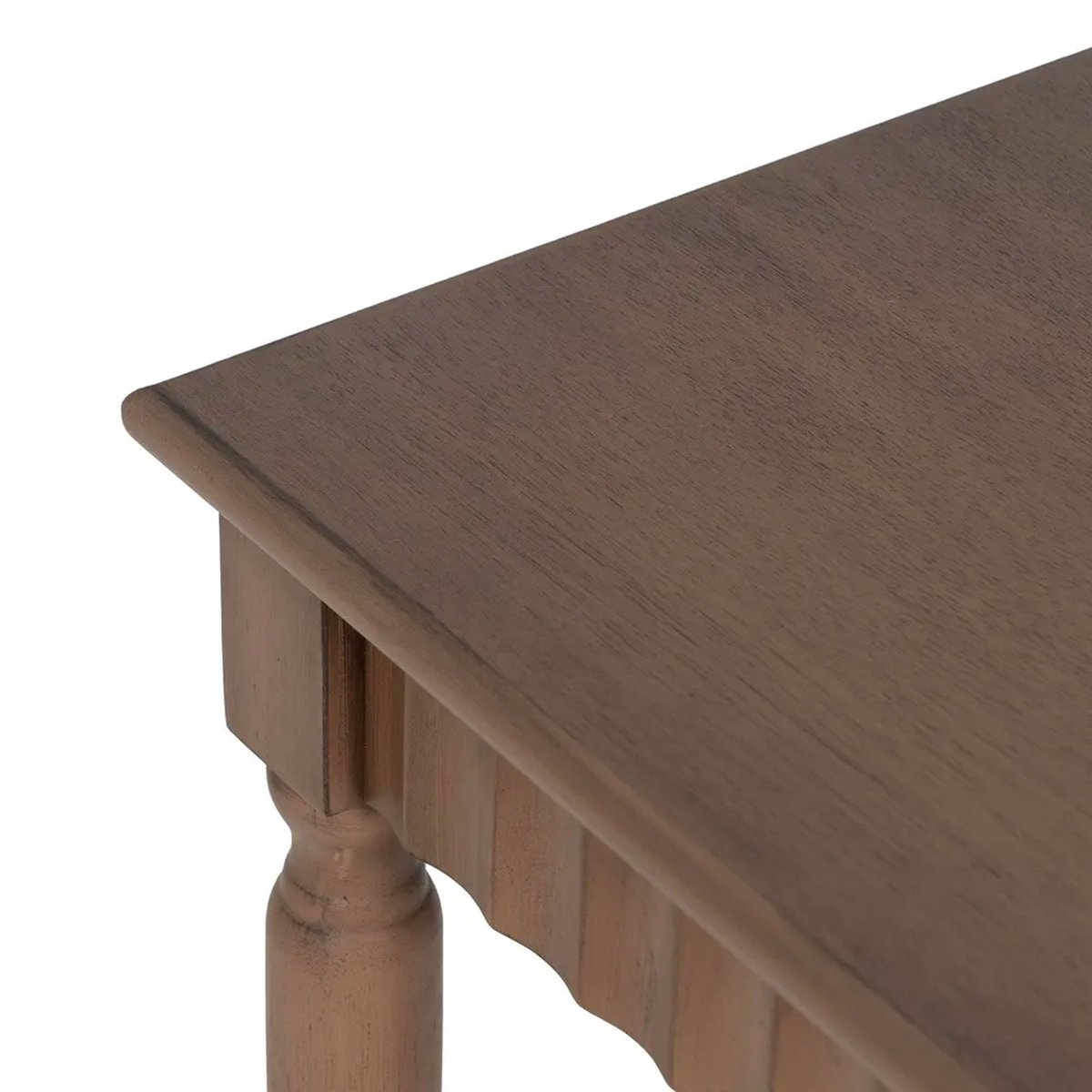 Console marron demi-lune en bois 71x30x71cm marron, WADIGA
