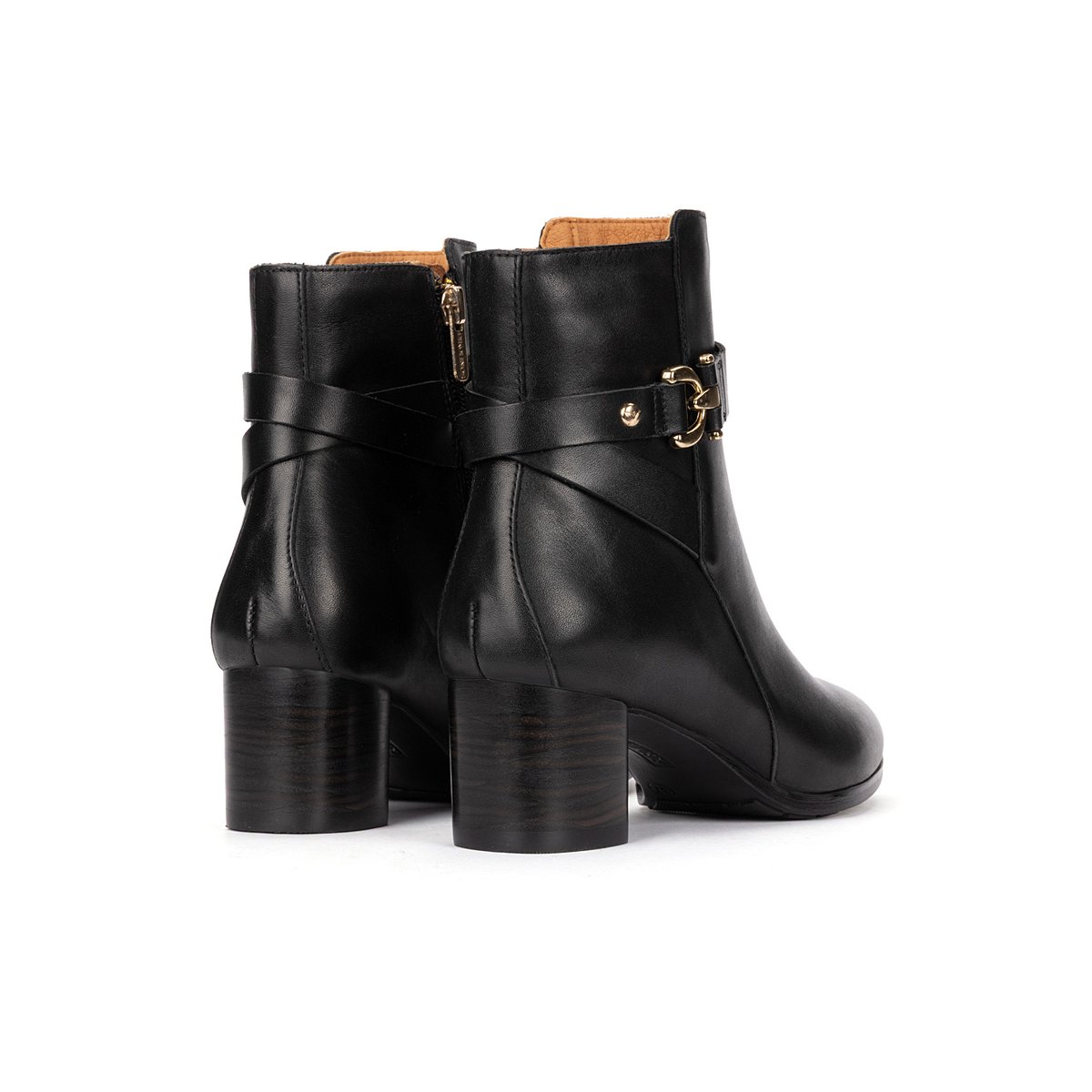 Bottines à talon cuir Calafat black, PIKOLINOS