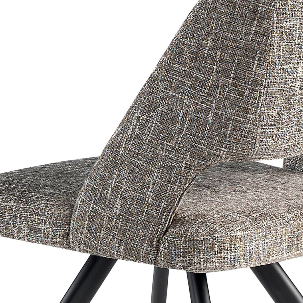 Chaise pivotante en tissu gris | noir, ANGEL CERDA