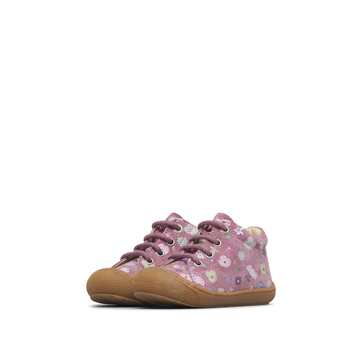 Chaussures premiers pas en suède COCOON magnolia-rose, NATURINO