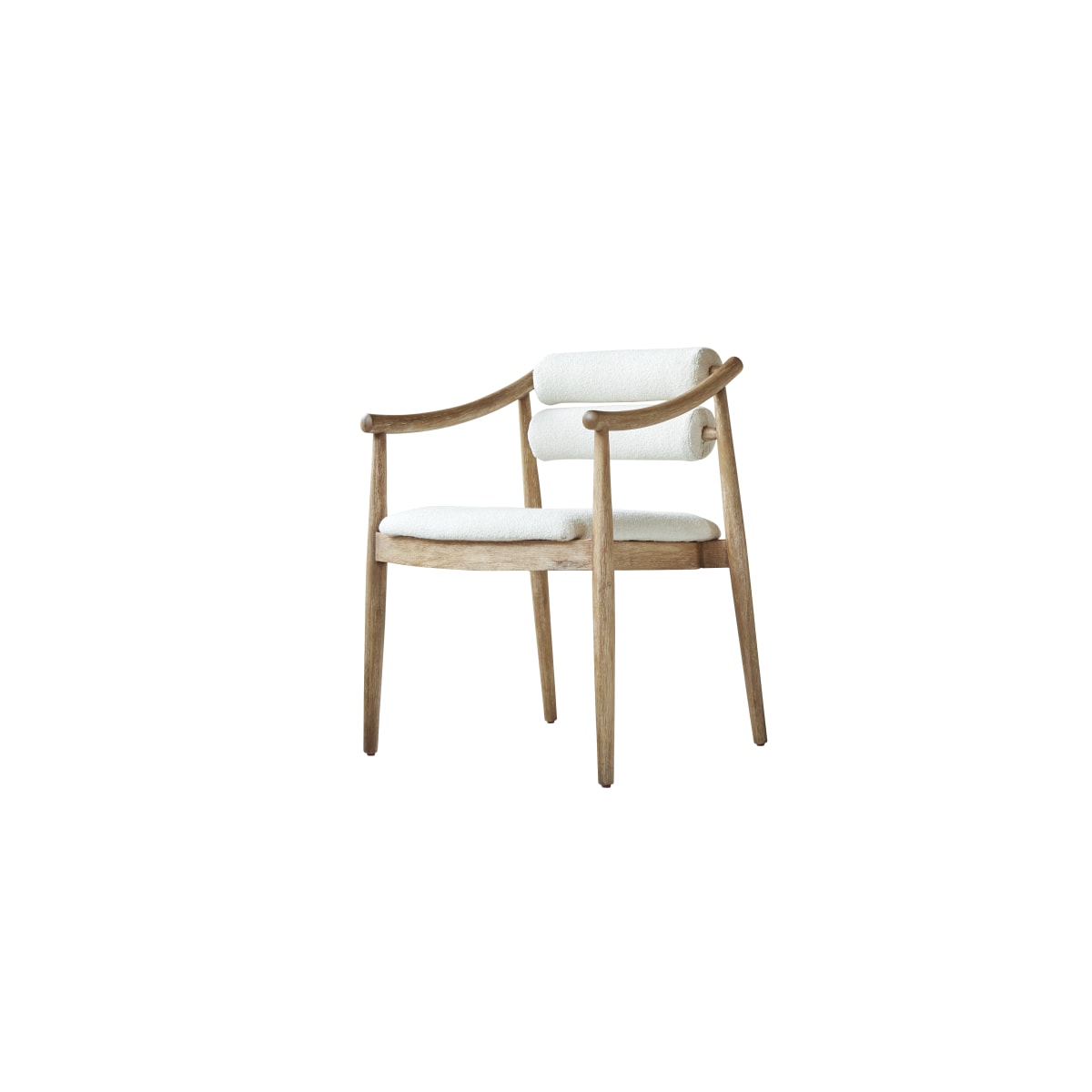 Fauteuil en Acacia massif, COLOMBE beige, TIKAMOON