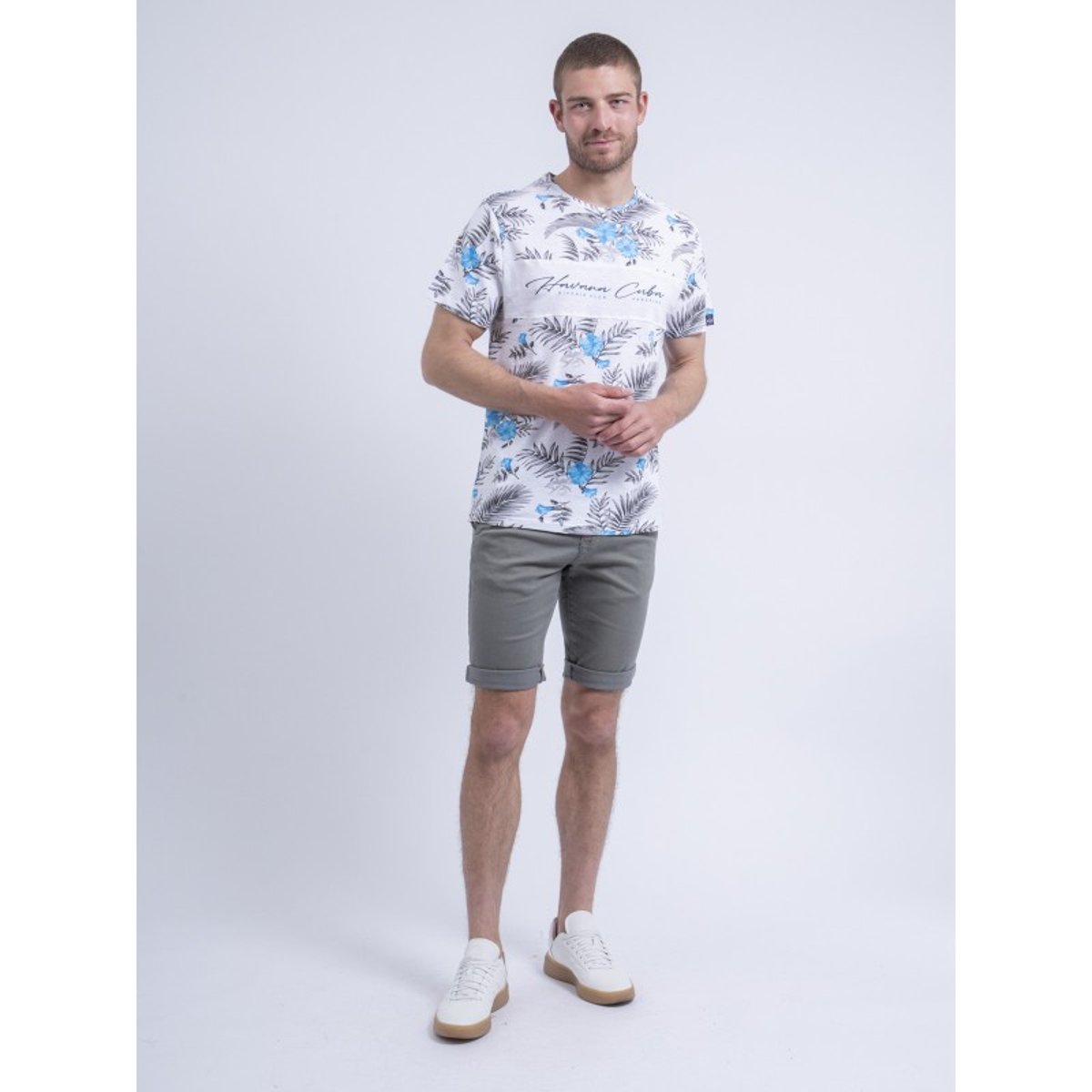 T-shirt Col Rond Niritix bleu, RITCHIE