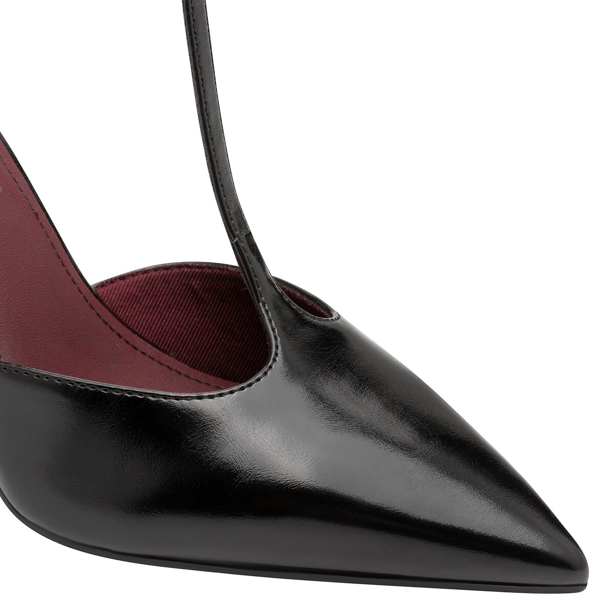 Pointed t-bar stiletto heels black, TAMARIS