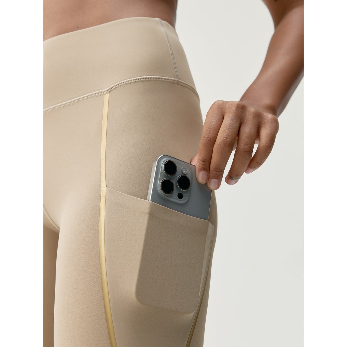 Legging de sport 7/8 Performance GOLD beige, BORN