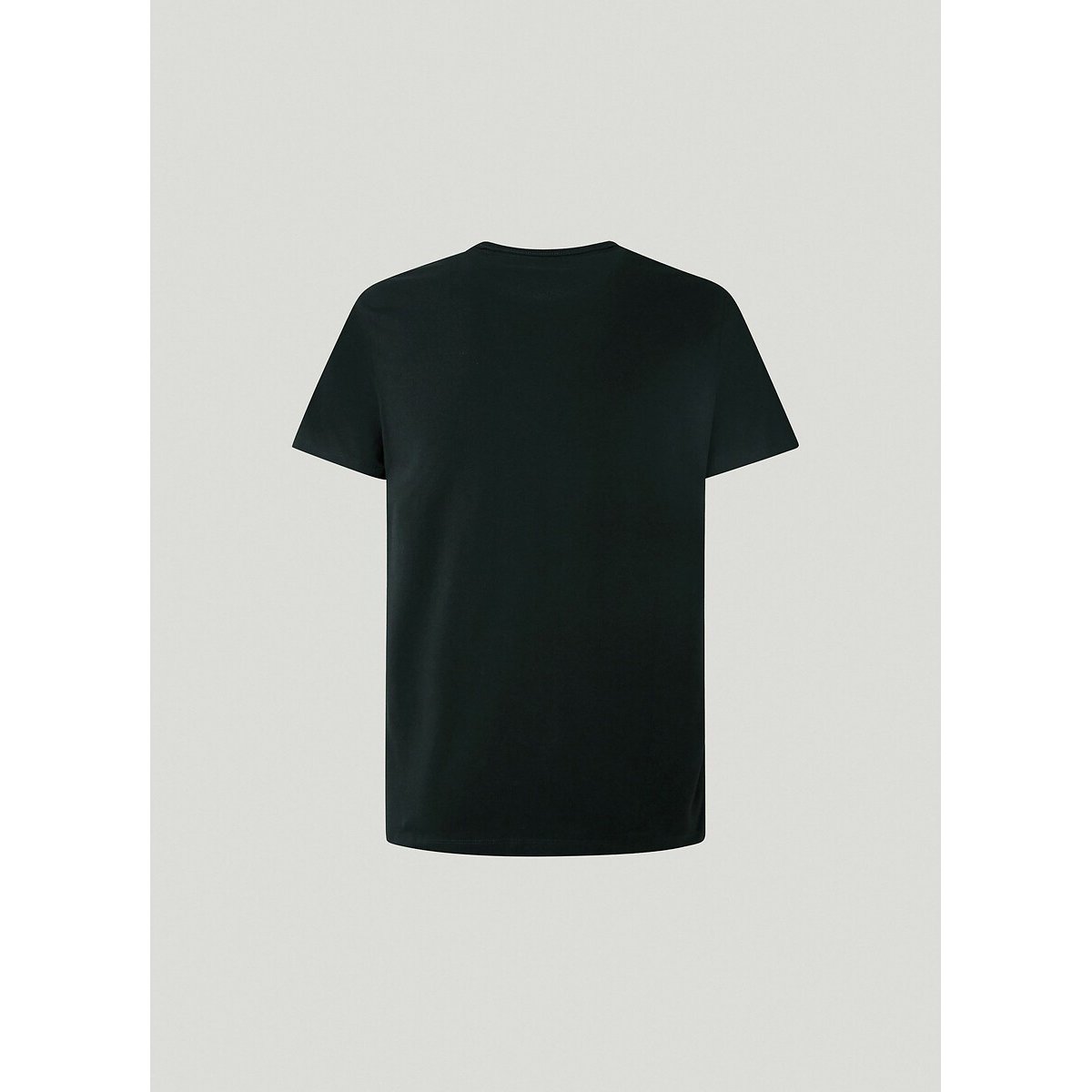 Camiseta de cuello redondo stretch Original Basic negro, PEPE JEANS