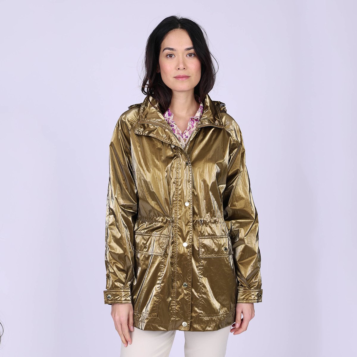 Parka Dorine camel, MISE AU GREEN