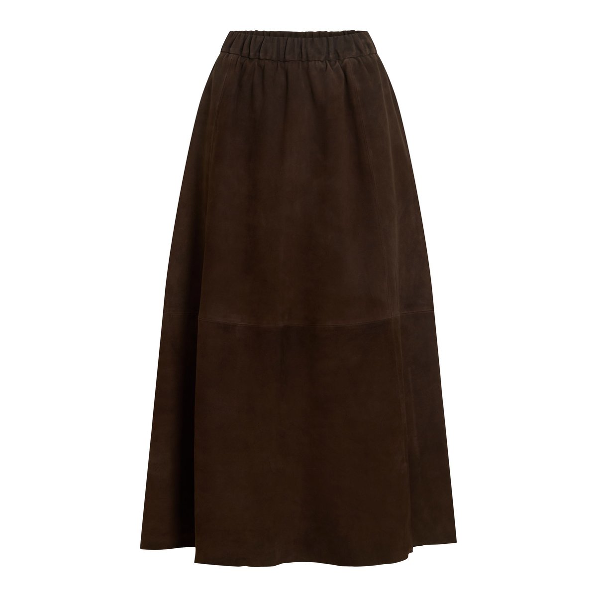 Jupe Mi-Longue marron - coffee bean1, VILA
