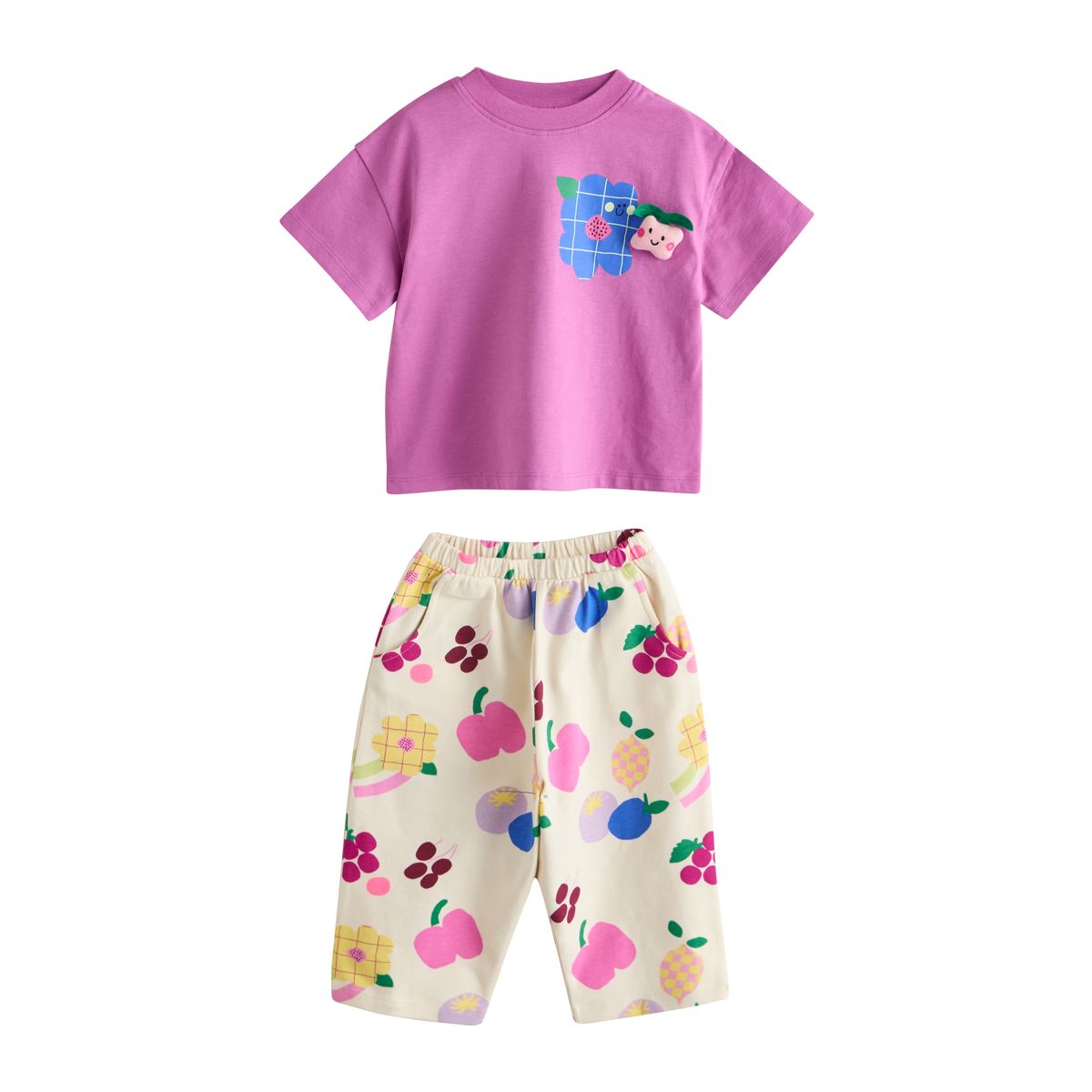 Pantalon et haut, lot de 2 violet/vert, NEXT