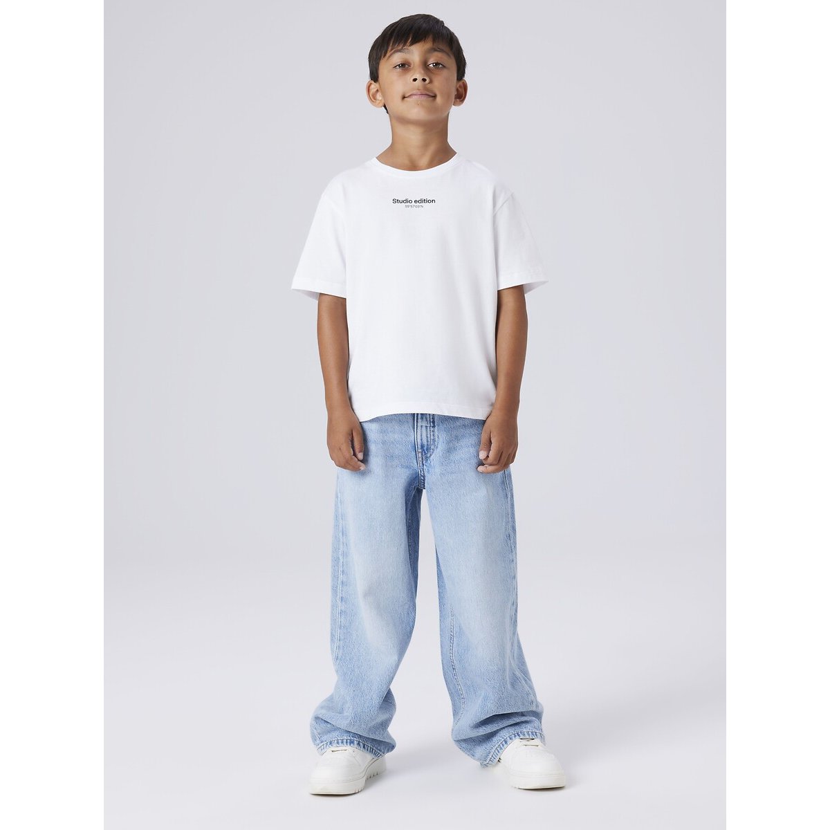 Jean large skater bleu denim clair, NAME IT
