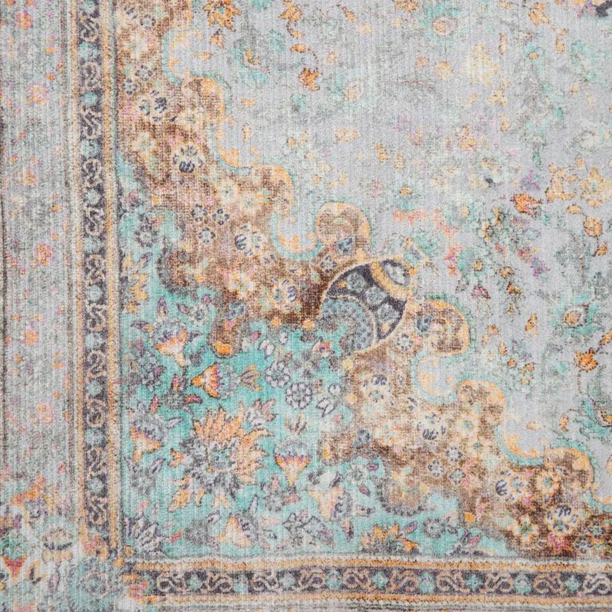 Tapis rectangulaire multicolore coton et polyester 160x230cm multicolore, WADIGA