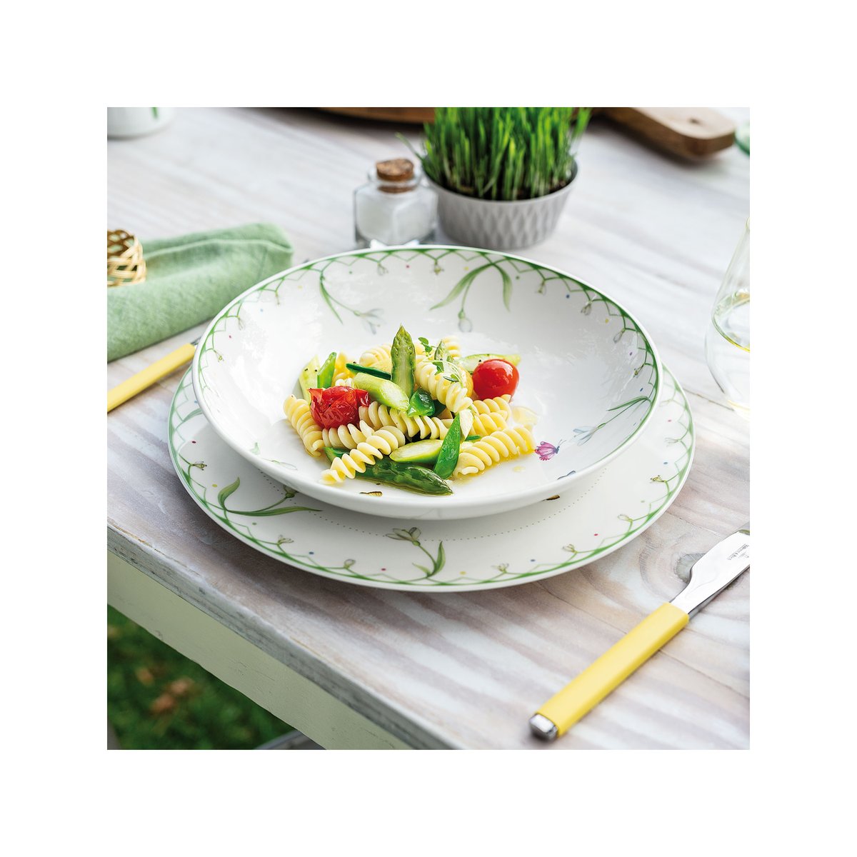 Assiette Creuse À Pâtes COLOURFUL SPRING vert, VILLEROY & BOCH