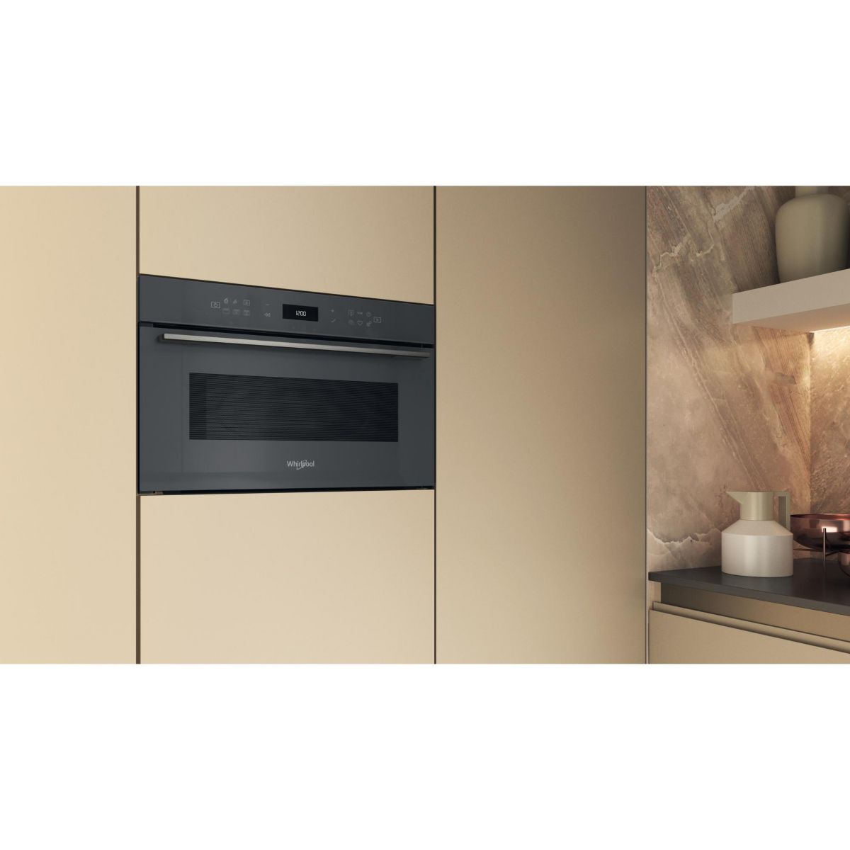 Micro ondes encastrable WMD7O4TSGF couleur unique, WHIRLPOOL