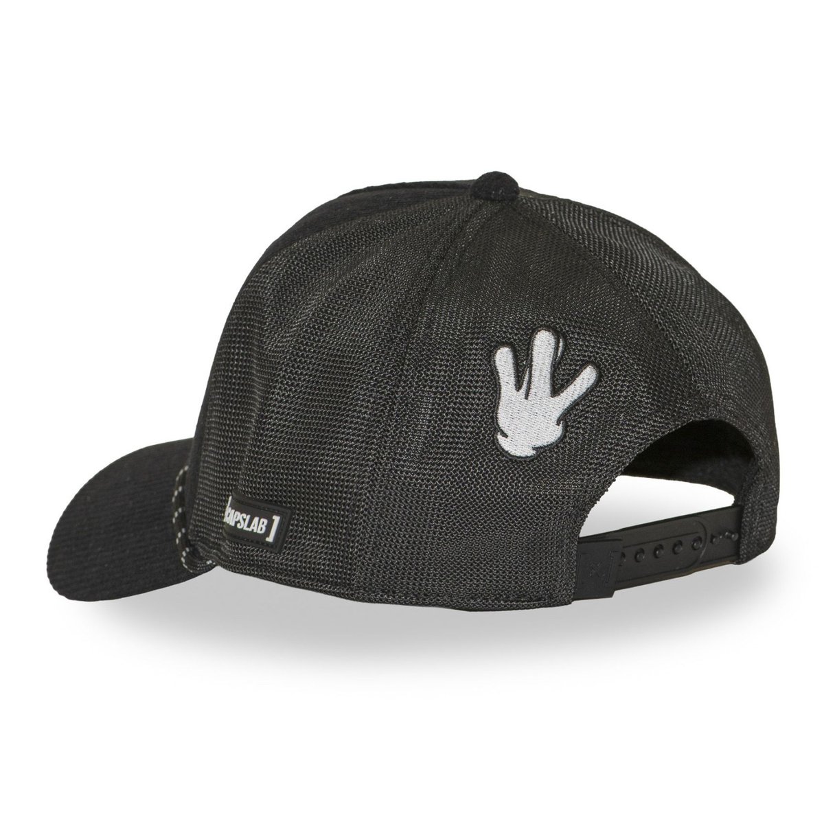 Casquette trucker Hip Hop noir/blanc/marron, CAPSLAB