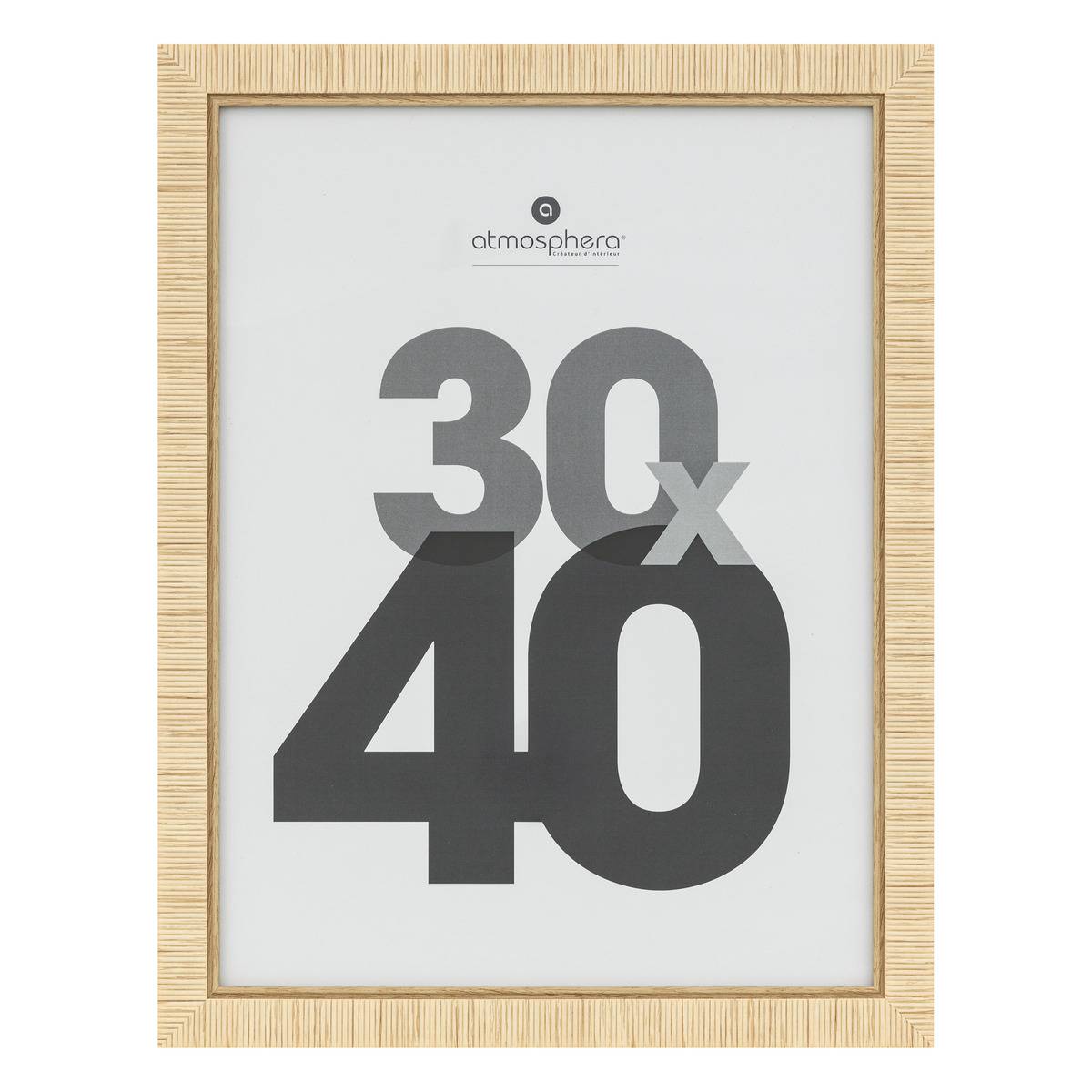 Cadre photo 30x40 cm THEA beige, ATMOSPHERA