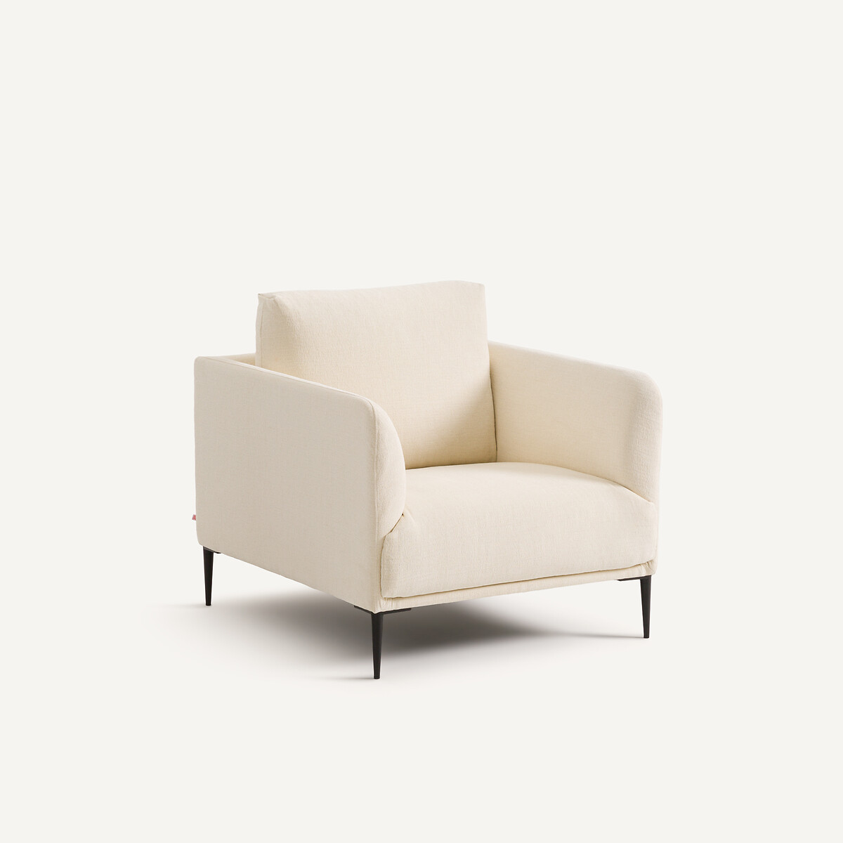 Polyester fauteuil, Oscar, ontwerp Emmanuel Gallina ivoor, AM.PM X EMMANUEL GALLINA