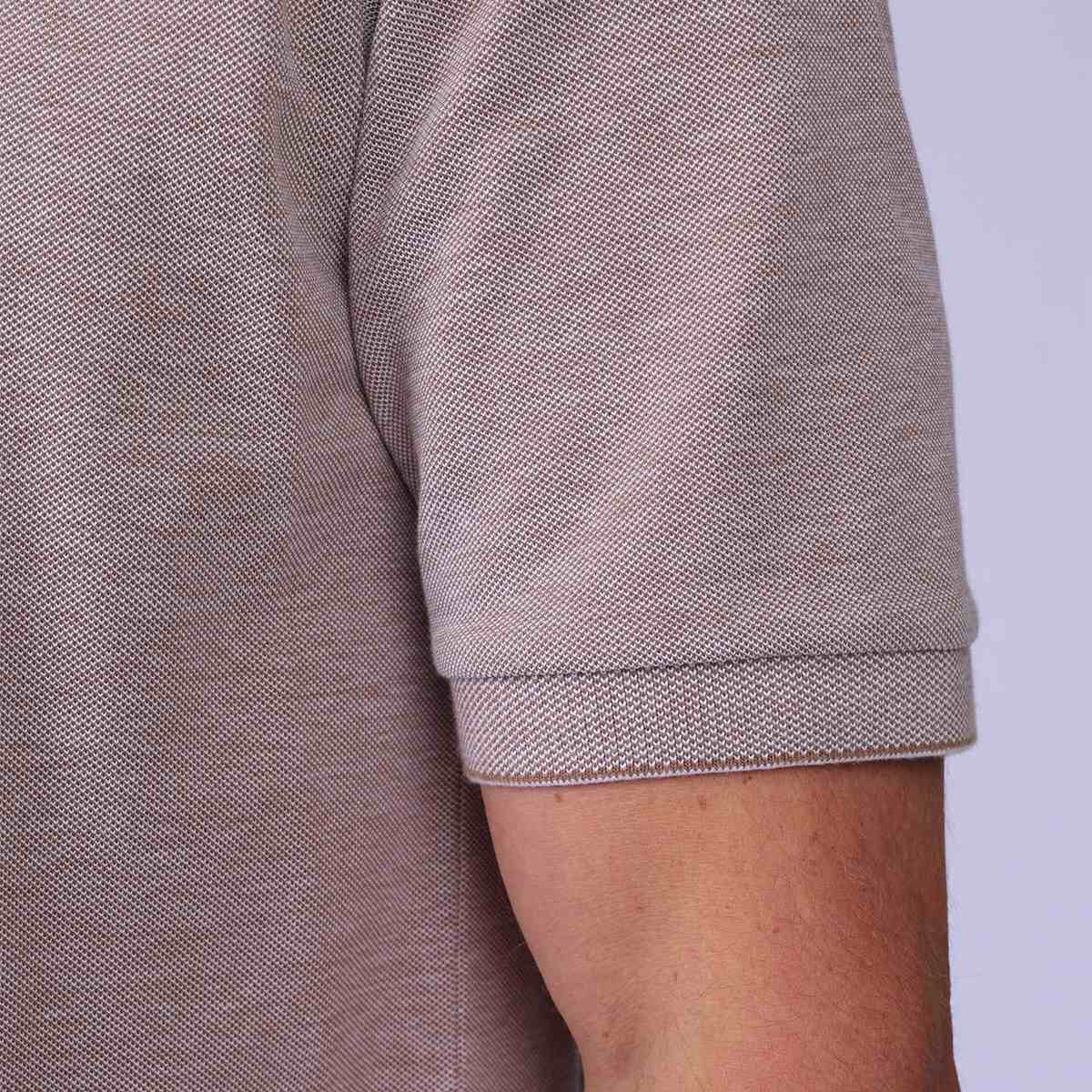 Polo chiné taupe, MISE AU GREEN