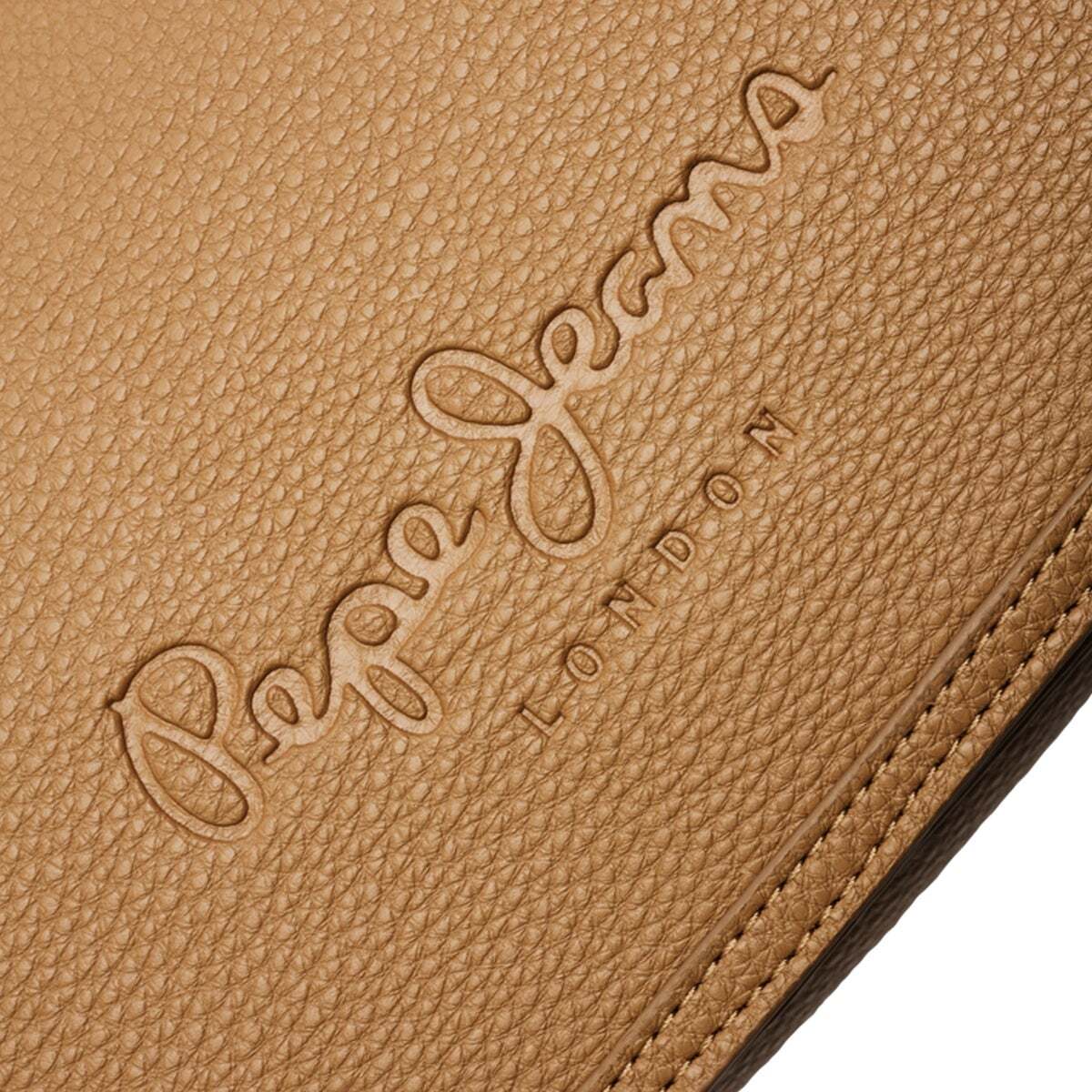 Sac Bandoulière À Rabat Effet Cuir beige nu, PEPE JEANS